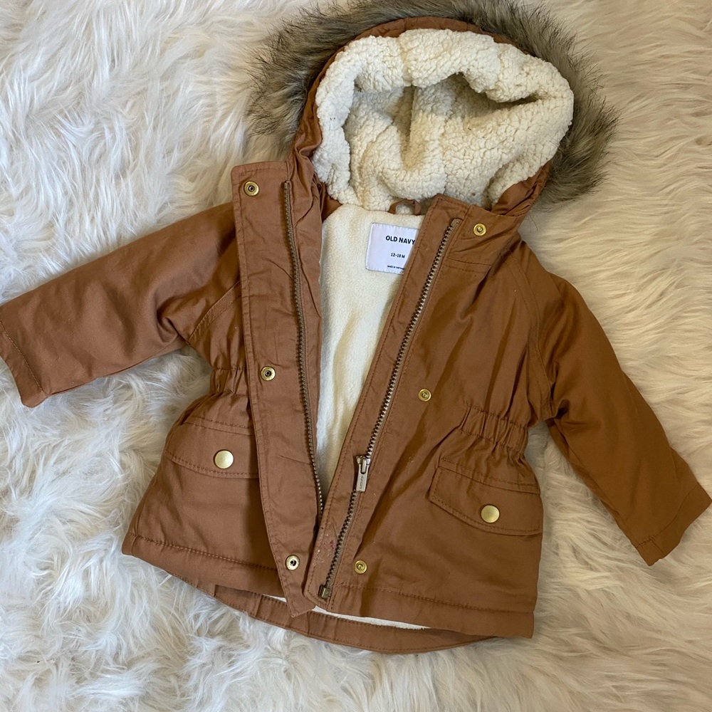 Sherpa lined Old Navy Coat